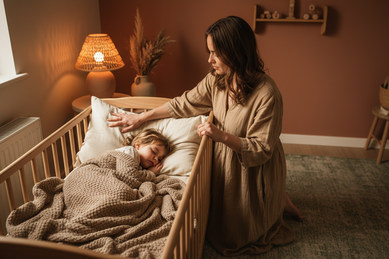 Mother & Child Bedtime Moment